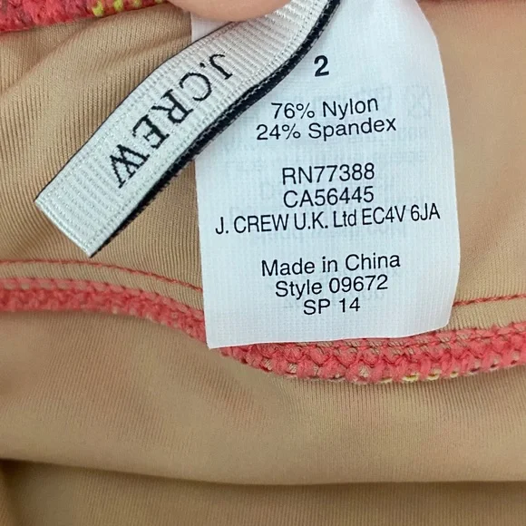 J. Crew Vibrant Multi Color One Piece Swimsuit - Picture 2 of 7